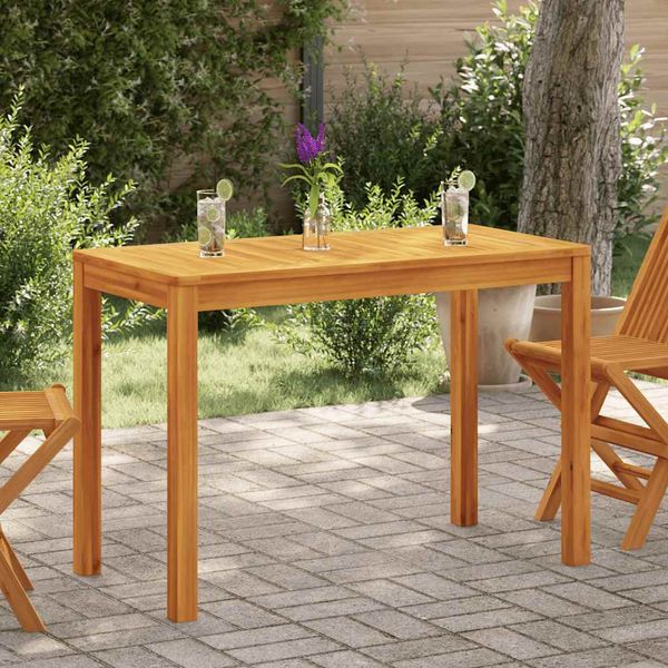 vidaXL Záhradný jedálenský stôl 110x55x75 cm, akáciový masív