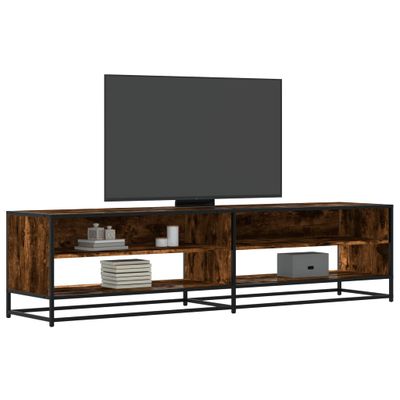 vidaXL TV skrinka dymový dub 180,5x40x46 cm kompozitné drevo