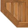 vidaXL Stolová doska 60x60x2,5 cm osemuholník masívne teakové drevo