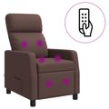 vidaXL Masážne relaxačné kreslo Hnedá Umelá koža