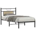 vidaXL Posteľný rám bez matraca dub sonoma 75x190 cm kompozitné drevo