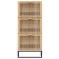 vidaXL Skrinka na topánky biela 52x25x120 cm kompozitné drevo
