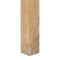 vidaXL Konzolový stolík 110x30x75cm masívne bielené mangovníkové drevo