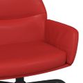 vidaXL Relaxačné kreslo vínovo-červené umelá koža