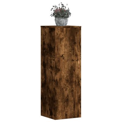 vidaXL Stojany na kvety 2 ks, tmavý dub 33x33x100 cm, kompozitné drevo