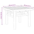 vidaXL Konferenčný stolík 45x45x35 cm bambus