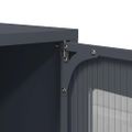 vidaXL Highboard Antracit 68x39x107 cm Oceľ