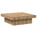 vidaXL Konferenčný stolík dub artisan 90x90x28 cm kompozitné drevo