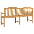 vidaXL Ručne vyrezávaná ružová lavička 180,5 x 60 x 96 cm Prírodná