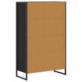 vidaXL Knižnica 68 x 30 x 108.5 cm Kompozitné drevo Čierny dub