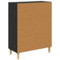 vidaXL Servírovacia skriňa Čierny dub 69,5 x 32,5 x 90 cm