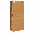 vidaXL Highboard 2 ks Staré drevo 69,5 x 34 x 180 cm