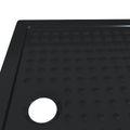 vidaXL Sprchová základná vanička s bodkami 100 x 80 x 4 cm ABS Čierna