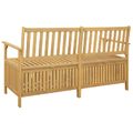 vidaXL Úložná lavička 2 -Seater 148 x 63 x 84 cm Masívna akácia