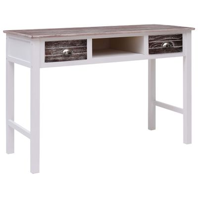 vidaXL Písací stôl hnedý 110x45x76 cm drevený