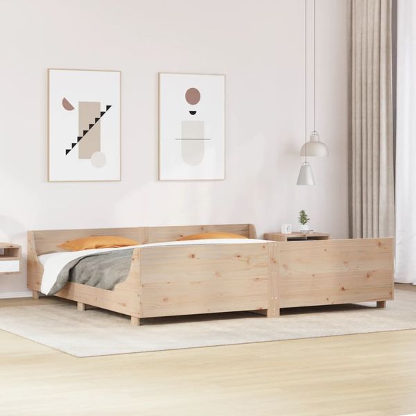 vidaXL Posteľ bez matraca 180x200 cm masívna borovica