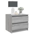 vidaXL Nočné stolíky 2ks sivý dub sonoma 50x39x43,5cm spracované drevo
