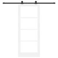 vidaXL Posuvné dvere ORKDAL 83 x 202 cm Biela a čierna