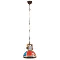 vidaXL Industriálna okrúhla závesná lampa 25 W farebná 30 cm E27