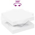 VidaXL Konferenčný stolík otočný o 360 stupňov biely 70x70x34,5 cm