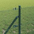 vidaXL Zváraná drôtená ohrada na upevnenie 100 x 0,5 m Zelená