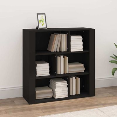 vidaXL Komoda čierna 80x30x80 cm spracované drevo