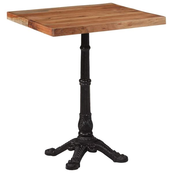 vidaXL Bistro stolík 60x60x76 cm akáciový masív