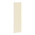 vidaXL Skladaná roleta krémová 55x200 cm šírka látky 54,4 cm polyester
