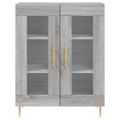 vidaXL Vysoká skrinka sivý dub sonoma 69,5x34x180 cm spracované drevo