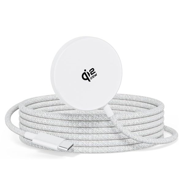 Bezdrôtová nabíjačka XO wireless inductive charger QI2.2 JH025 magnetic biela
