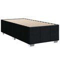vidaXL Posteľ boxspring s matracom Čierna 80 x 200 cm Látka