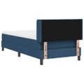 vidaXL Posteľ s pružinovým rámom Modrá 200 x 90 cm látka