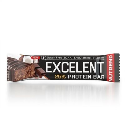 Proteínová tyčinka Excelent 85 g - Nutrend, vanilka ananás, 18 x 85 g