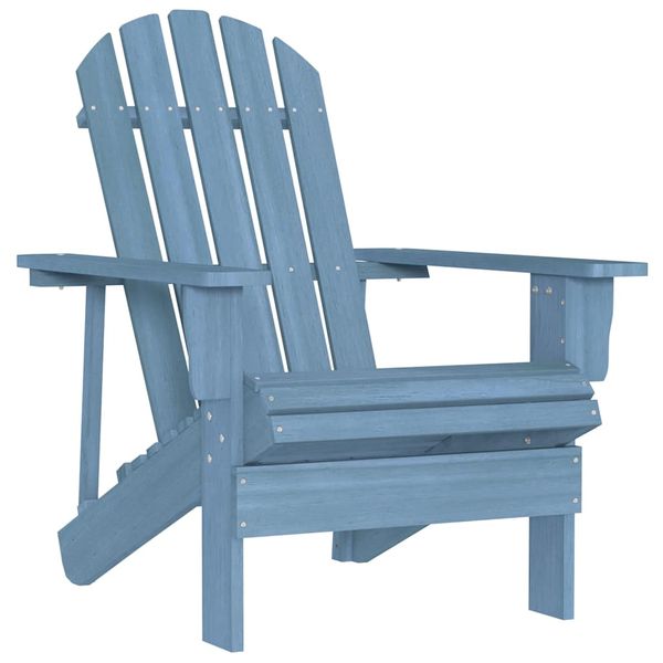 vidaXL Záhradná stolička Adirondack jedľový masív modrá