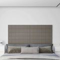 vidaXL Nástenné panely 12 ks bledosivé 90x15 cm zamatové 1,62 m²