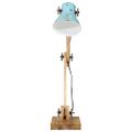 vidaXL Stolová lampa 25 W šmuhovaná modrá 23x18x96 cm E27