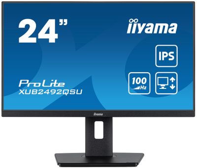 iiyama ProLite/XUB2492QSU-B1/23,8''/IPS/QHD/100Hz/0,5ms/Black/3R