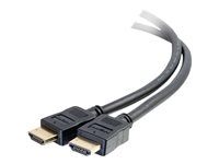 High Speed HDMI - In-Wall CMG Rated - 4K 60Hz - Kábel HDMI s ethernetom - HDMI s pínmi (male) do HDMI s pínmi (male) - 1,83 m - tienený - čierna - podporuje 4K
