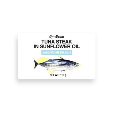 Steak z tuniaka v slnečnicovom oleji - GymBeam, 110 g