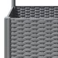 vidaXL Záhradný kvetináč s mriežkou bledosivý 80x40x136 cm PP
