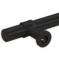 vidaXL Rukoväte na skrinku 5 ks čierne 480 mm nehrdzavejúca oceľ