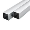 vidaXL Stavebné hliníkové rúry 6 ks 2m 30x30x2 mm štvorcové joklové