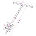Zemná vŕtačka 180mm s rukoväťou a 5 m oceľovou predlžovacou rúrkou