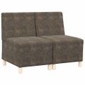 vidaXL Bezrúčková modulárna sofa jednotka 2 ks Tmavo šedá
