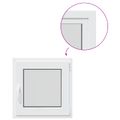 vidaXL Otočné a sklopné okno do suterénu RISOR 60 x 60 cm PVC a sklo