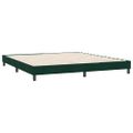 vidaXL Rám postele bez matraca Tmavo zelená 180x210 cm Zamat