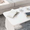 vidaXL Konferenčný stolík Biela 80 x 50 x 31 cm Borovicový masív