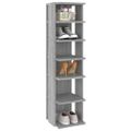 vidaXL Stojany na topánky 2ks sivá sonoma 27,5x27x102 cm sprac. drevo