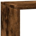 vidaXL Knižnica 3-posch. dymový dub 137,5x29x103,5 cm kompozitné drevo
