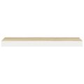 vidaXL Plávajúce nástenné police 2 ks dub a biele 120x23,5x3,8 cm MDF